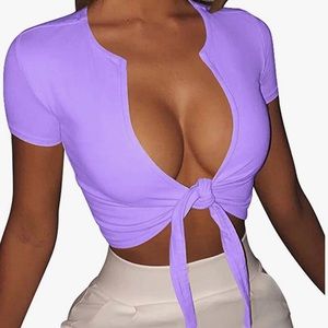 Sexy Tie Up Crop Top